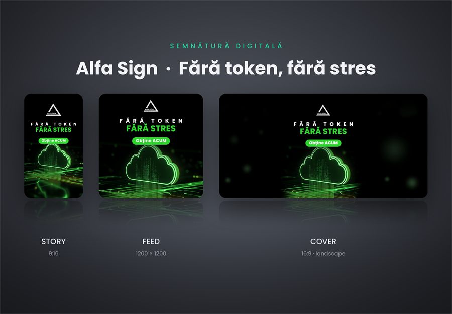 Design și branding pentru Alfa Sign