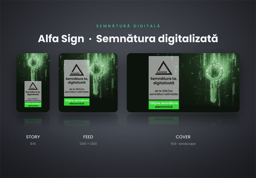 Design și branding pentru Alfa Sign