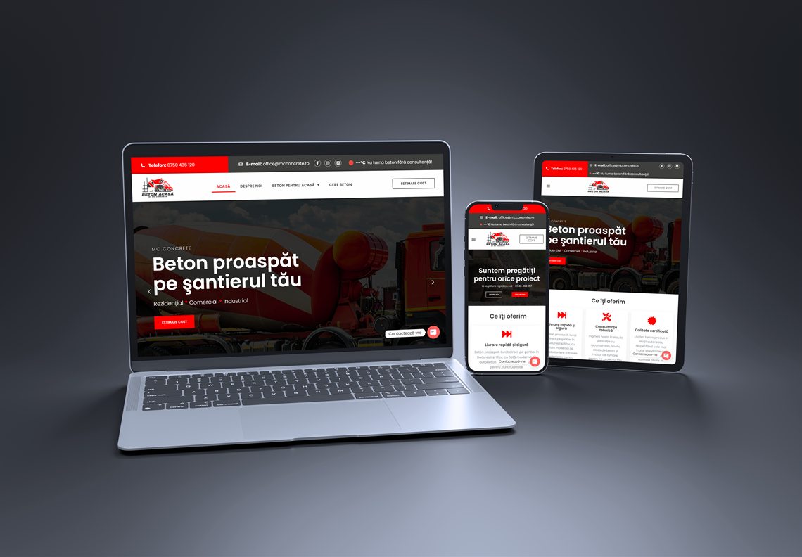 Proiect VMWeb: MCConcrete